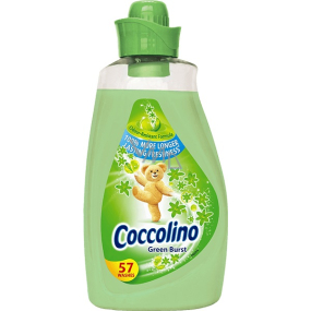 Coccolino Green Burst concentrated softener 57 doses of 2 l