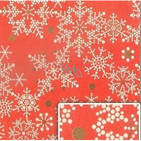 Nekupto Gift wrapping paper 70 x 200 cm Christmas Red snowflakes