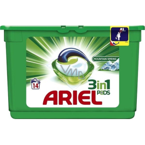 Ariel 3in1 Mountain Spring gel capsules for washing clothes 14 pieces 418.6 g
