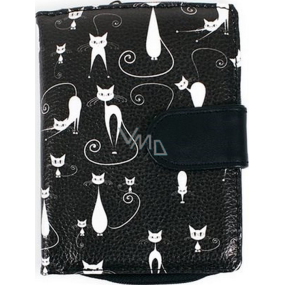 Albi Original Design wallet Cats black 9 x 13 cm