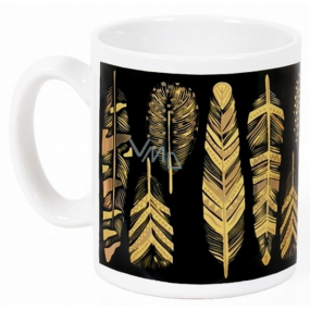 Albi Espresso Mug Feathers on black 100 ml