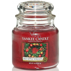 Yankee Candle Red Apple Wreath - Red Apple Wreath Candle Classic Small Glass 104 g