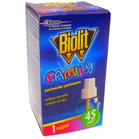 Biolit Family Electric mosquito vaporizer refill 45 nights 27 ml