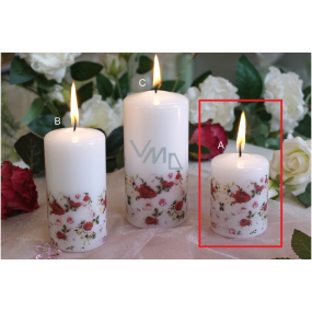 Lima Rose candle white cylinder 50 x 70 mm 1 piece