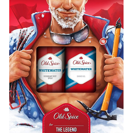 Old Spice White Water 250 ml shower gel + 150 ml deodorant spray for men