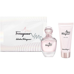 Salvatore Ferragamo Amo Ferragamo perfumed water for women 50 ml + body lotion 100 ml, gift set