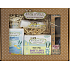 Jack N Jill BIO Simplicity shower gel 300 ml + finger toothbrush 2 pcs + toothpaste 50 g + tooth napkins 25 pcs + tooth gel + box, gift set