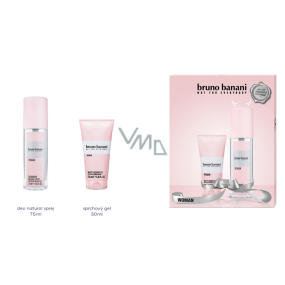 Bruno Banani Woman perfumed deodorant glass 75 ml + shower gel 50 ml, gift set