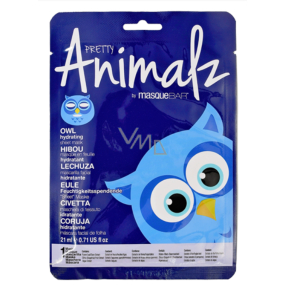 MasqueBar Pretty Animalz Owl textile facial moisturizing mask 21 ml