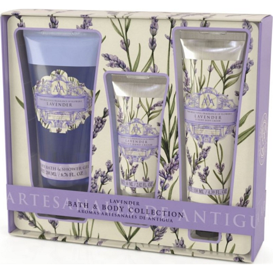 Somerset Toiletry Lavender luxury body cream 130 ml + shower gel 200 ml + luxury hand cream 60 ml, cosmetic set