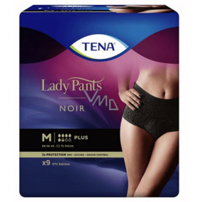 Tena Lady Pants Plus Black stretch panties size M 9 pieces