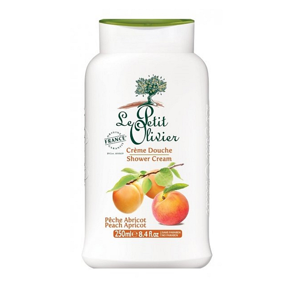 Le Petit Olivier Peach and Apricot Shower Cream 250 ml