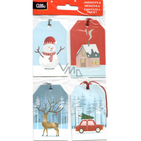 Albi Gift tag Winter motif 12 pieces