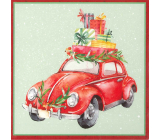 Nekupto Christmas gift cards Toy car 6.5 x 6.5 cm 6 pieces