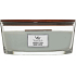 WoodWick Lavender & Cedar - Lavender and cedar scented candle with wooden wick and lid glass boat 453 g