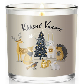 Nekupto Fashion Christmas scented candle Beautiful Christmas 7 x 7,5 cm