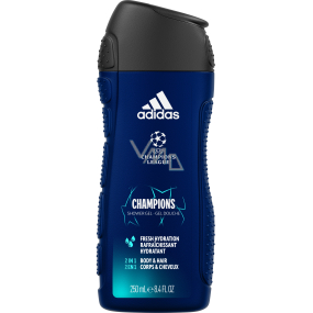 Adidas UEFA Champions League 2in1 shower gel and shampoo for men 250 ml