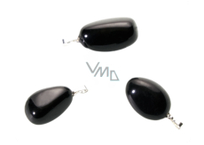 Tourmaline / Skoryl AA Troml pendant natural stone M, approx. 2,5 cm, guardian of good mood