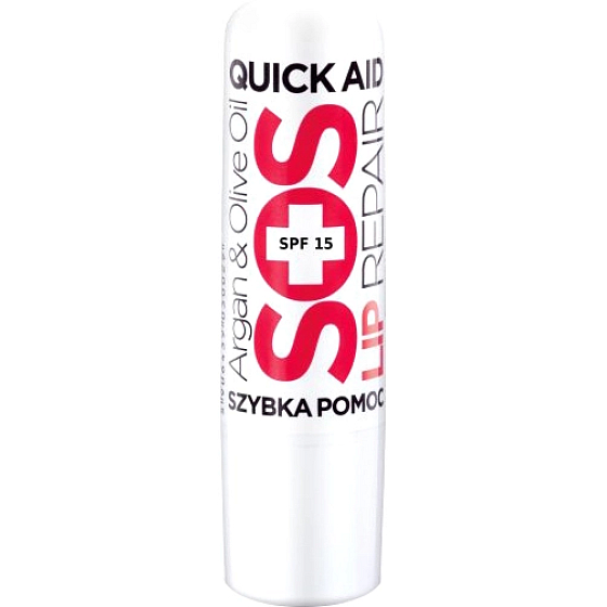 Quiz Cosmetics SOS Repair SPF15 regenerating lip balm with argan and olive oil 4 g