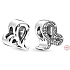 Charm Sterling silver 925 Zodiac sign Glittering Lion, bead for bracelet