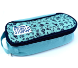 Nekupto Back To School pencil case blue I'm playing sports, partying, studying 23 x 10 x 6 cm