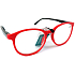 Berkeley Reading dioptric glasses +2.5 plastic red black side frames 1 piece MC2253