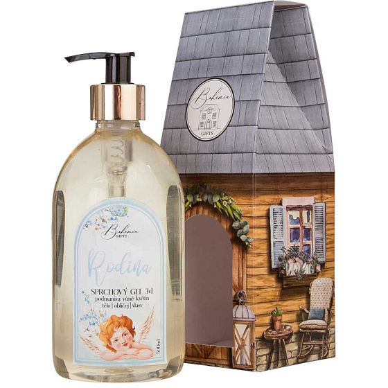 Bohemia Gifts Home Family 3in1 shower gel for body, hair and hands 500 ml