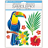 Wall sticker spatial glitter Tukan 25 x 31 cm