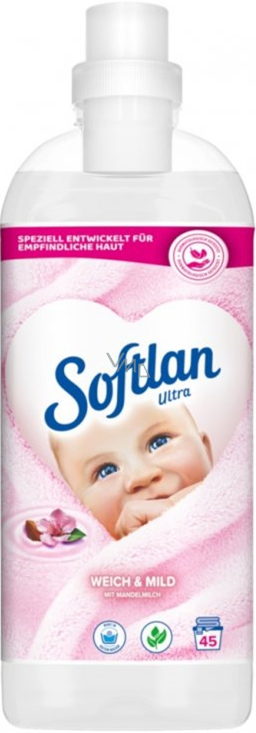 Softlan Weich & Mild Sensitive hypoallergenic fabric softener for