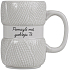 Albi Warm me up, warm you up grey knitted mug 400 ml