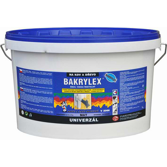 Bakrylex Universal Matt V2066 Wood and Metal Paint 0100 White, 10 kg