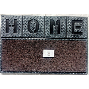 Tidy Home Mat Rubber & Coco HomeSteel 40 × 60 × 2.3 cm