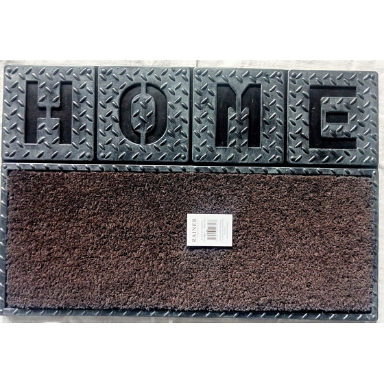 Tidy Home Mat Rubber & Coco HomeSteel 40 × 60 × 2.3 cm