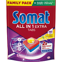 Somat Tablety do myčky All in 1 Extra Lemon 140 ks
