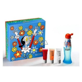 Moschino I Love Love eau de toilette 50 ml + 3 lip glosses, gift set