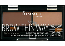 Rimmel London Brow This Way Eyebrow Palette 003 Dark Brown 1.1 g