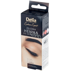 Delia Cosmetics Henna Tint Gel for Eyebrow Coloring 1.0 black 1 piece