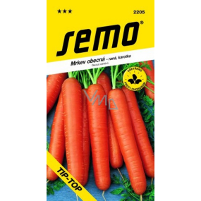 Semo Early Common Carrot, Nantes 3 Tip-Top Carrot 1.5 g