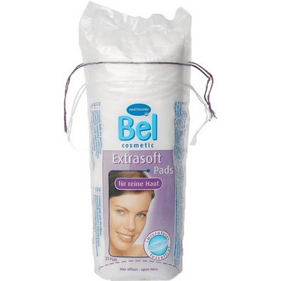 Bel Extrasoft cosmetic make-up remover tampons round 35 pieces