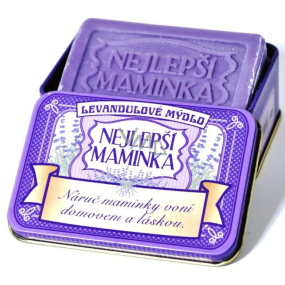 Albi Relax Lavender soap in a can with the text Best Mom 8 x 5.4 cm