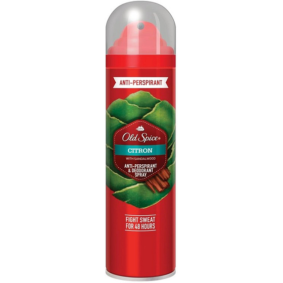 Old Spice Lemon with Sandalwood antiperspirant deodorant spray for men 125 ml