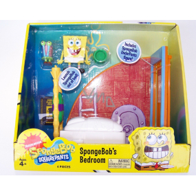 SpongeBob Bedroom playset with figure 1 piece, recommended age 4+