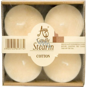 Adpal Stearin Maxi Cotton - Cotton scented tealights 4 pieces