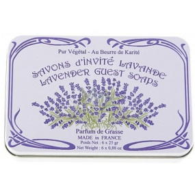 Le Blanc Lavande natural soap solid in a box 6 x 25 g