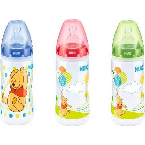 Nuk First Choice Disney Pooh silicone drinker 0-6 months plastic bottle 300 ml