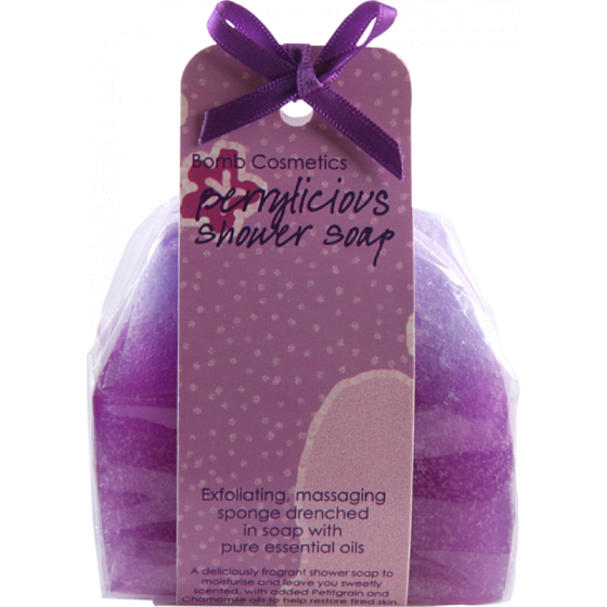 Bomb Cosmetics Blackcurrant - Berrylicious shower massage soap 140 g
