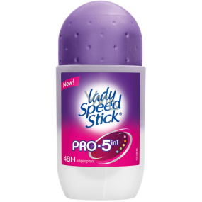 Lady Speed Stick Pro 5 in 1 ball antiperspirant deodorant roll-on for women 50 ml