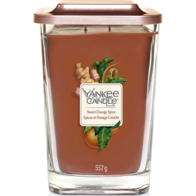 Yankee Candle Sweet Orange Spice Elevation large glass 2 wicks 553 g