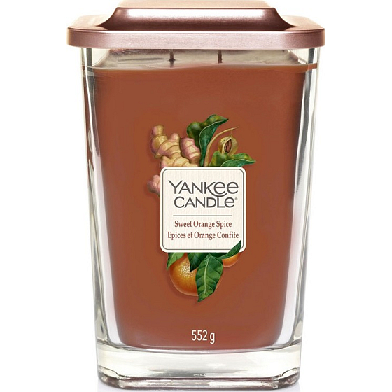 Yankee Candle Sweet Orange Spice Elevation large glass 2 wicks 553 g