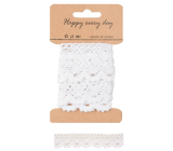 White decorative lace 1 m